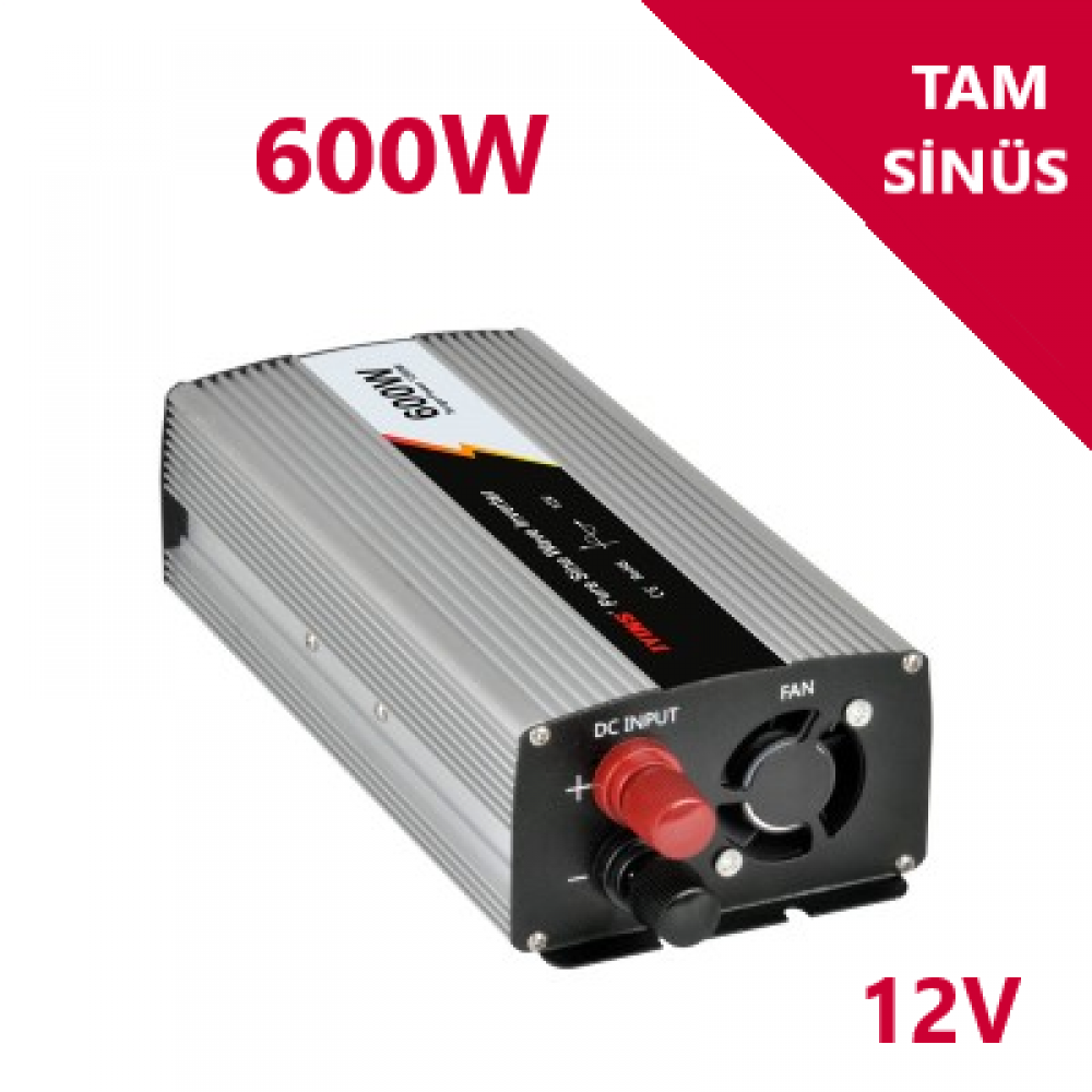 600 Watt 12V Tam Sinüs İnverter Jyıns